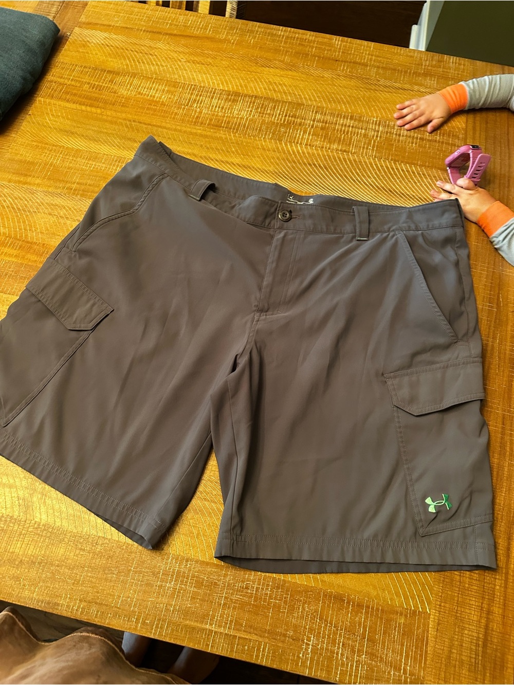 Under Armour Men’s Gray Cargo Shorts - Lightweight Performance